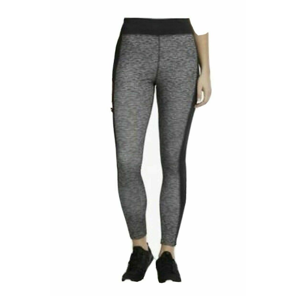 Zone Pro Dye Leggings Grey Black 4-Way Stretch Yoga Pants XL